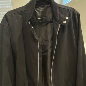 ASOS black Harrington Jacket large tall